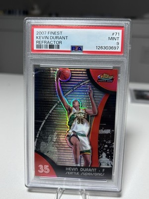 2007-08 Finest Kevin Durant Refractor Rookie RC #71 SuperSonics 
