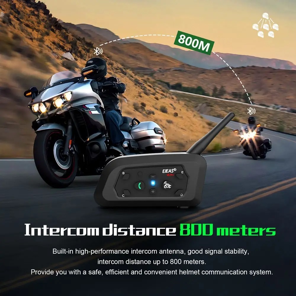 Interfono EJEAS V6 PRO+ per casco moto Bluetooth foto 5
