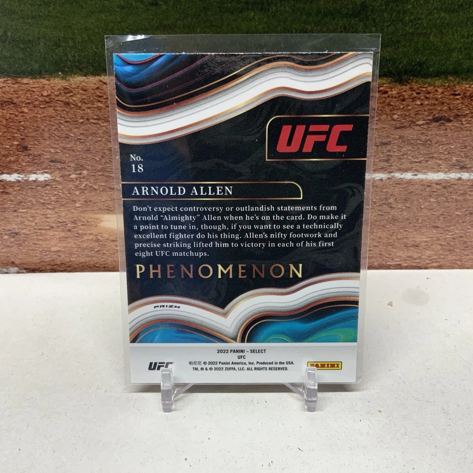 2022 PANINI SELECT UFC ARNOLD ALLEN #18 PHENOMENON FLASH PRIZM 🔥 - Image 2 of 2