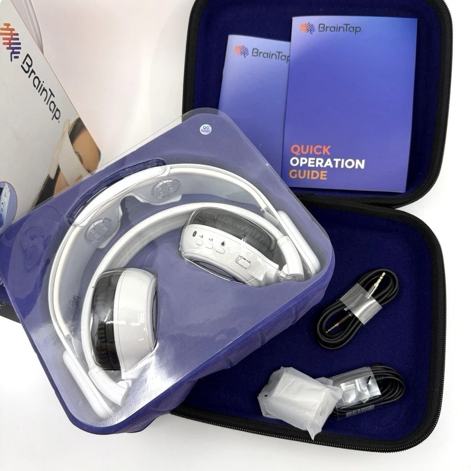 BrainTap Auriculares v5.0 LED Terapia de Luz Meditación Dispositivo de Enfoque del Sueño Nuevo sin Etiquetas Foto 3 de 4