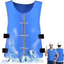Cooling Ice Vest for Men and Women,Adjustable Evaporative Cooling Vest for Hot W