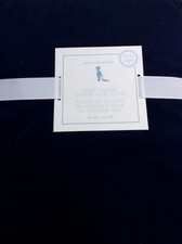 Pottery Barn Kids Solid Flannel Toddler Duvet Cover NWT Navy Blue