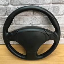 Genuine Raid Atiwe 365mm black leather steering wheel with SRS centre bag.  12C