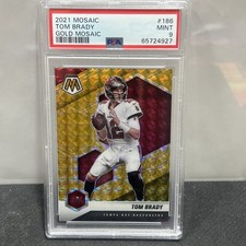 2021 Panini Mosaic Tom Brady #186 Gold /10