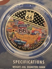 Route 66  - 100 Years In The Headlights Commemorative Coin/medal