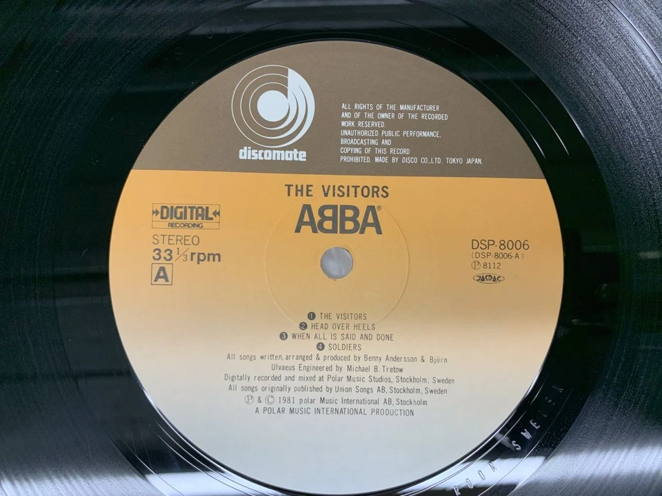 Abba The Visitors Japan LP [56759ER] - Image 2 of 2