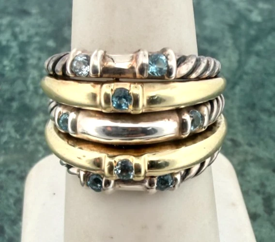 David Yurman Topaz Blue Fine Gemstone Rings Just Listed 2026