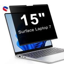Magnetic Privacy Screen for 15 Inch Microsoft Surface Laptop 7, Removable Ant...