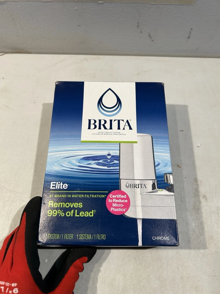BRITA Elite Faucet Mount Filtration System Water Purification Chrome, - Image 2 of 4