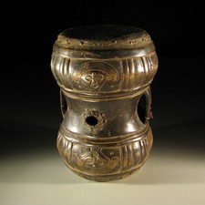 87482) Trommel Chokwe Angola Afrika AFRIKANISCHE KUNST