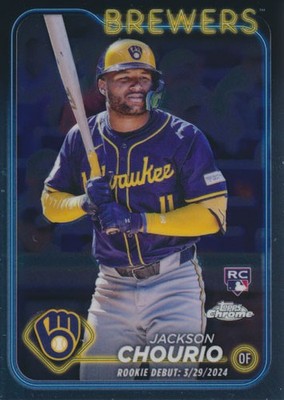 2024 Topps Chrome Update #USC30 JACKSON CHOURIO - Rookie Card Milwaukee Brewers