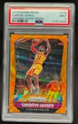 2015 PANINI PRIZM LEBRON JAMES ORANGE WAVE PRIZM #125 PSA 9 MINT