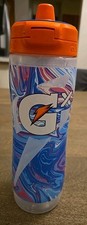 1 Gatorade X Blue Grip 30 FL Oz Water Bottle Snap Lid See All Pics/Descript