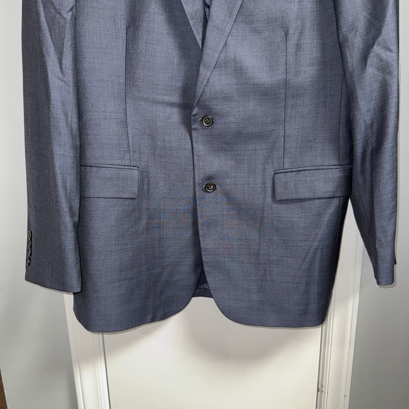 Brooks Brothers 1818 Madison Vitale Barberis Canonico Blazer 42L Blue Wool Italy thumbnail 4