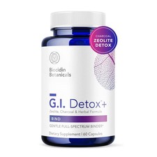 Biocidin G.I. Detox+ Activated Charcoal Binder Zeolite Detox Supplements with