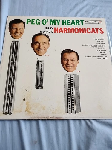 33 LP ~Jerry Murad's Harmonicats; ~Peg O' My Heart~ 1961 Columbia Sealed!! Rare!