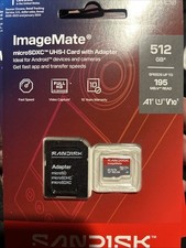 SanDisk ImageMate 512gb 195mbs Read A1/2, U1/3 v10/3 Brand New Sealed