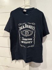 Men's Short Sleeve T-Shirt Crew Neck Jack Daniels Size Large