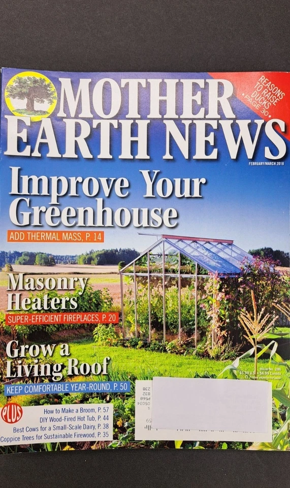 Mother Earth News Magazine Lot of 6 From 2017 2018 Bundle Farm Homestead Solar - Image 4 of 4