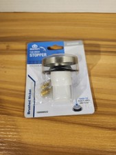 Dearborn Tub Drain Stopper Polished Chrome Touch Toe Push Button New Sealed