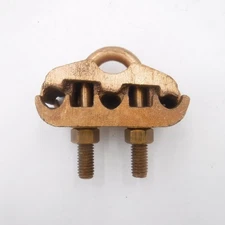 Burndy GK6426 Copper Alloy Grounding Clamp 3 5/8" Cable to 3/4" Rod 4 to 2/0 AWG