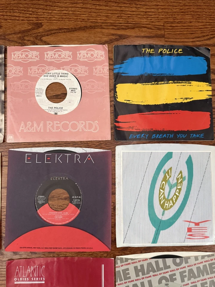 1980s Lot of 20 ROCK/POP Vinyl 45RPM Records Sting Police Yes Miami Vice Bangles - Imagem 4 de 4