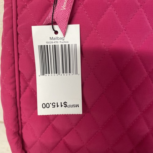 Vera Bradley Hipster Pink Crossbody Quilted Mailbag Fast Shipping NWT - Picture 8 of 12