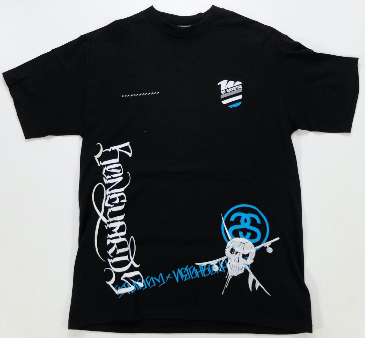 Rare VTG STUSSY x NEIGHBORHOOD Boneyards No Quarter T Shirt Rare VTG STUSSY x NEIGHBORHOOD Boneyards No Quarter T Shirt