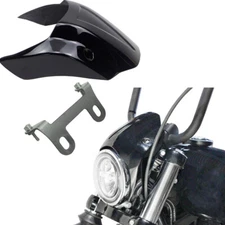 Black Glass Fiber Headlight Fairing For Harley 2018-later Street Bob FXBB FXBBS 