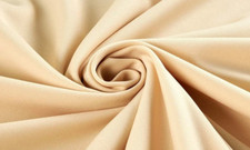 Champagne Polyester Scuba double Knit Fabric BY THE YARD