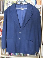 Mens Brett Large blue 2 button blazer