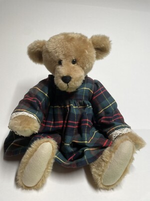 16 1/2'' Large Handmade Vtg Teddy Bear By Edna Bossert Jointed Movable Arms Legs