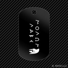 Molon Labe Keychain GI dog tag engraved many colors come and take them