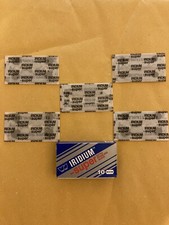 5 Double Edge Razor Blades, WIZAMET   IRIDIUM Super Extra Stainless