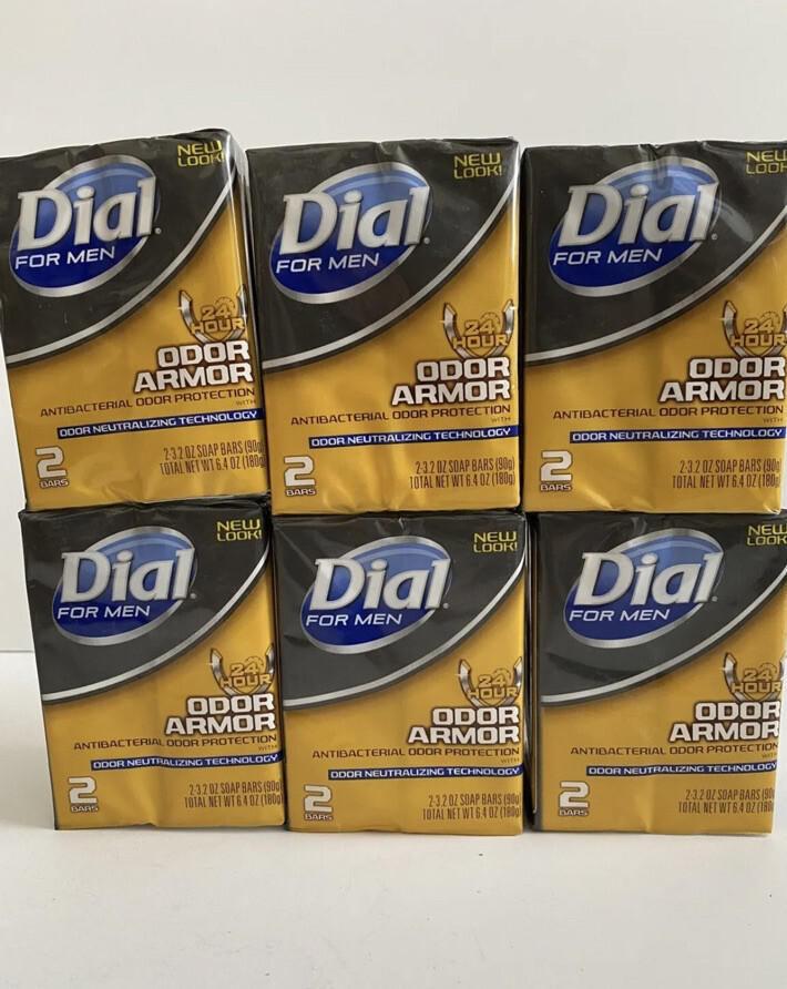 12 X Dial for Men Odor Armour Bar Soap oz/bar (6x2)