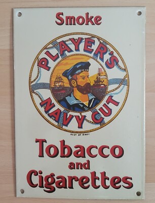 Reklameschild Email ''Player's Navy Cut''