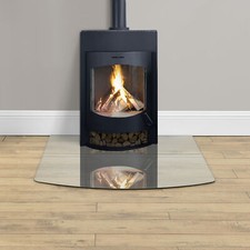 [neu.haus] Kaminglas 85x75cm Ofenglas Bodenplatte Glasplatte Kaminplatte ESG