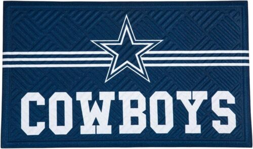 Dallas Cowboys Entrance Doormat Team Sports America NFL Embossed Cross Hatch