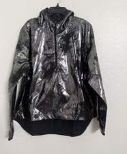 NWT 100 Nike Air Women's Lightweight Foil Running Pullover Jacket DV7257-010