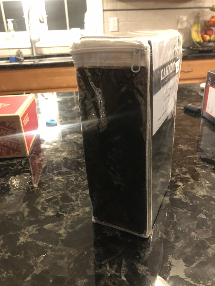 Falda Cama Ajustable Dos Cañones Doble/Completa - Totalmente Nueva - Nunca Abierta: Negra Foto 3 de 3