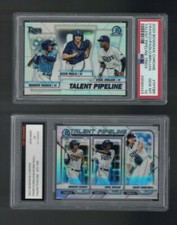 PSA 10 Wander Franco + 2020 Bowman Chrome Talent Pipeline RC PLUS 2021 Graded 10