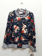 Grace & Lace Women Forals Bomber Jacket Xl Nwot