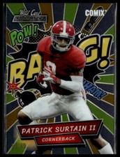 2021 Wild Card  #AC-18 Patrick Surtain II Comix Black Chase Orange/Yel #/99