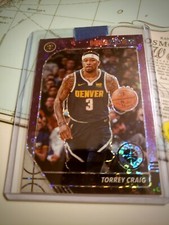 2019-20 NBA Hoops Premium TORREY CRAIG #50 Purple Disco Prizm