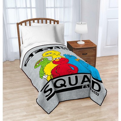 Kids Throw Sesame Street Multicolor Elmo Cookie Monster Big Bird