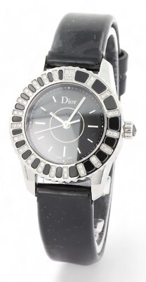 Christian DIOR Christal Diamond & Black Sapphire Bezel - Black