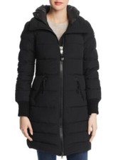 Nwt Women's Post Card Skilbrum Long Down Puffer Coat, 40 It, 2 Us, Xsmall, Black