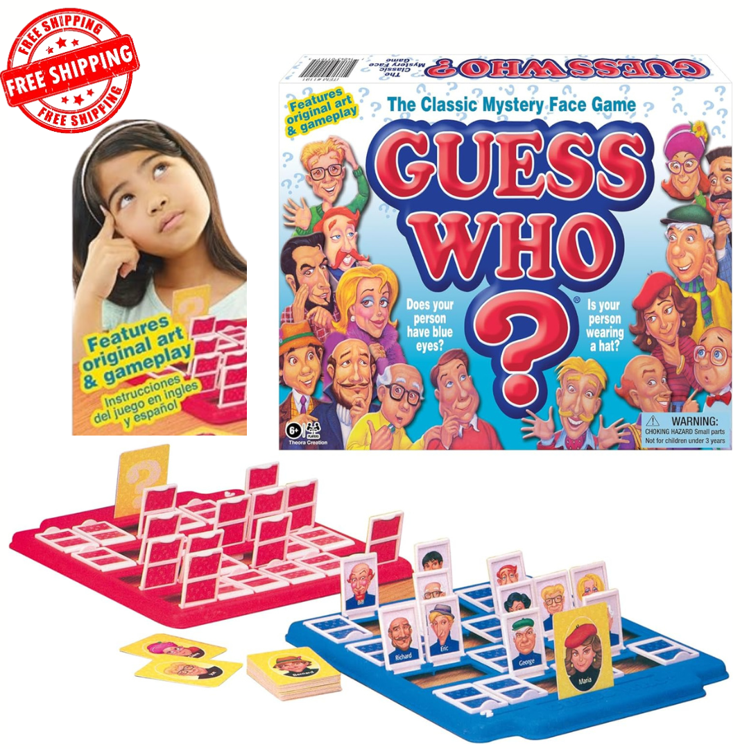 Guess Who? Board Game with Classic Characters by Winning Moves