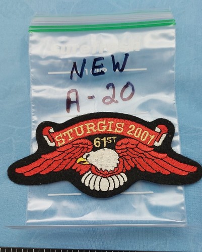 PARCHE DE ÁGUILA STURGIS 2001 SEMANA BICICLETA TOTALMENTE NUEVO - Imagen 3 de 3