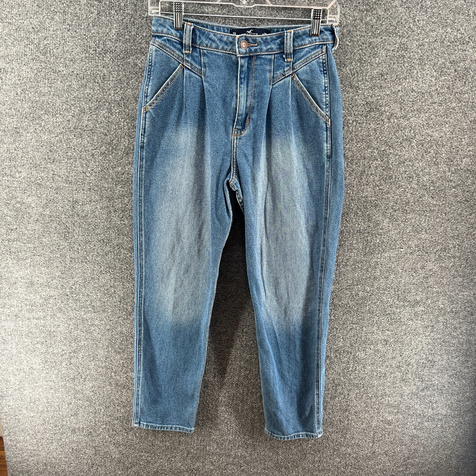 Hollister Jeans Womens 28 Blue Mom Jeans High Rise 90s Denim Comfort-image